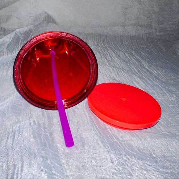 NWT Starbucks Red Glitter Hearts Valentine Venti EXCLUSIVE - Picture 4 of 5